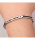 Bracciale Uomo Sector Acciaio Cristalli Neri SAFT27