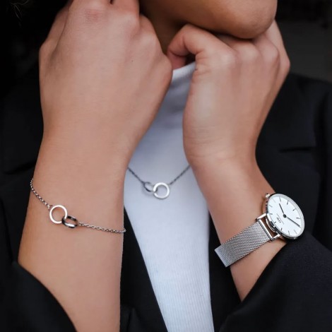 Bracciale Daniel Wellington Elan Unity Acciaio Silver DW00400163