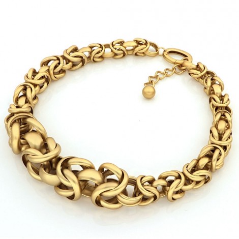 Unoaerre Collana Catene Gold Maglia Bizantina Limited Edition EXH5044