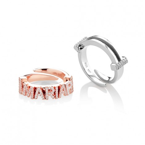 Anello Marcello Pane Base Componibile Argento 925 Rosé ANYL001R