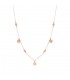 Collana Donna Raggi Tondi Pendenti Oro Rosa 9kt