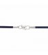 Bracciale Dodo Nodo in Pelle e Argento 925 Blu