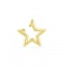 Orecchino Earcuff Raggi Argento Dorato Stella