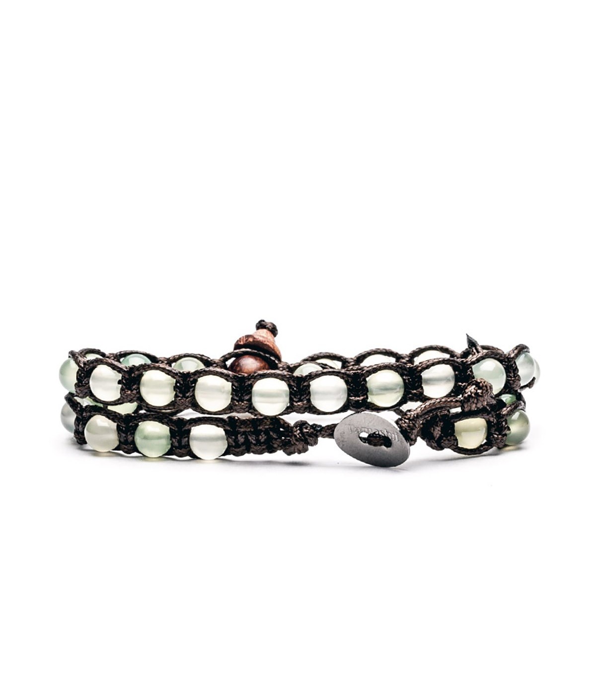 Bracciale Tibetano Tamashii In Agata Gialla – Pietre 6mm, Unisex, Taglia Unica, Significato Spirituale