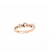 Anello Dodo Bollicine Oro Rosa Diamanti 0,12ct Misura 52