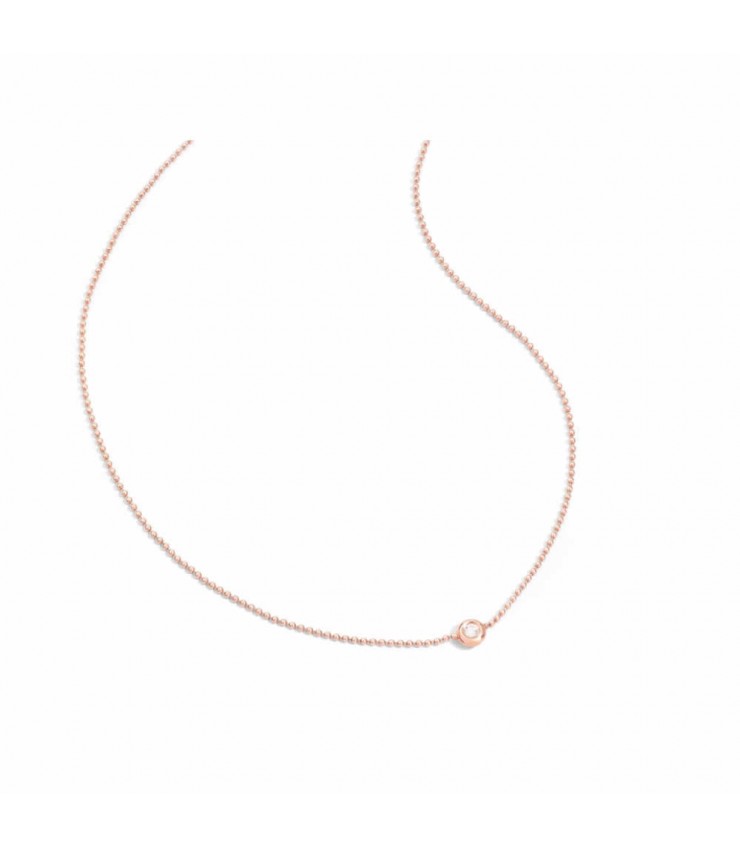 Collana in oro rosa con diamanti | BAGLIORI