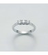 Anello Miluna Oro Bianco Trilogy Diamanti 0,18ct G SI LID3227-018G7