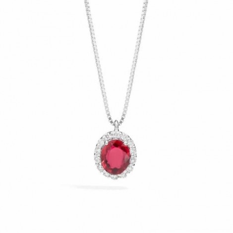 Collana Donna Re Carlo Iris Diamanti 0,06 ct e Rubino 0,34 ct P33CC251/RB