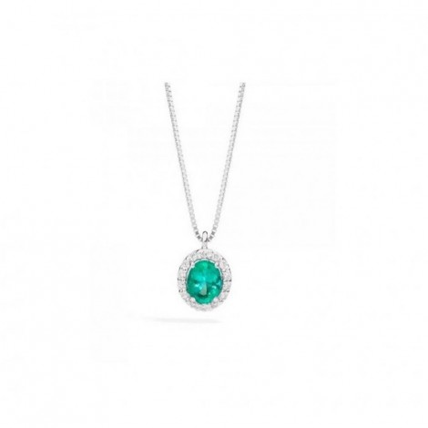 Collana Donna Re Carlo Iris Diamanti 0,06 ct e Smeraldo 0,29 ctP33CC251/SM