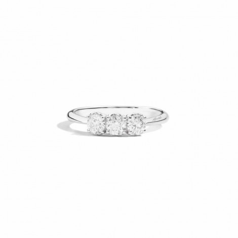 Anello Donna Re Carlo Trilogy Linea Anniversary Oro Bianco 18 Kt Diamanti 0,35 Ct F VS R01TY733/035