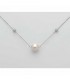 Collana Miluna Oro 18kt Diamantata Perla Centrale PCL6025