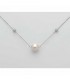 Collana Miluna Oro 18kt Diamantata Perla Centrale PCL6025