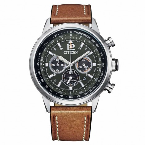 Orologio Uomo Citizen Aviator Crono Eco Drive Cinturino Pelle CA4470-15X