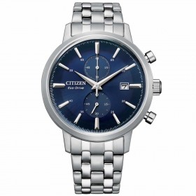 Orologio Uomo Citizen Classic Crono Eco Drive Acciaio Blu 42mm CA7060-88L