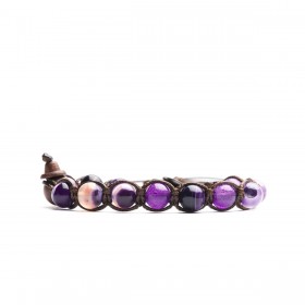 Bracciale Tamashii Tibet Agata Viola Striata BHS900-85