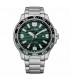 Orologio Uomo Citizen Marine Sport Solotempo Quadrante Verde Acciaio 45mm AW1526-89X