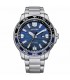 Orologio Uomo Citizen Marine Sport Solotempo Quadrante Blu Acciaio 45mm AW1525-81L