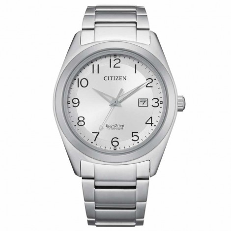 Orologio Uomo Citizen Super Titanio 1640 Eco Drive Bianco 41mm Solotempo AW1640-83A