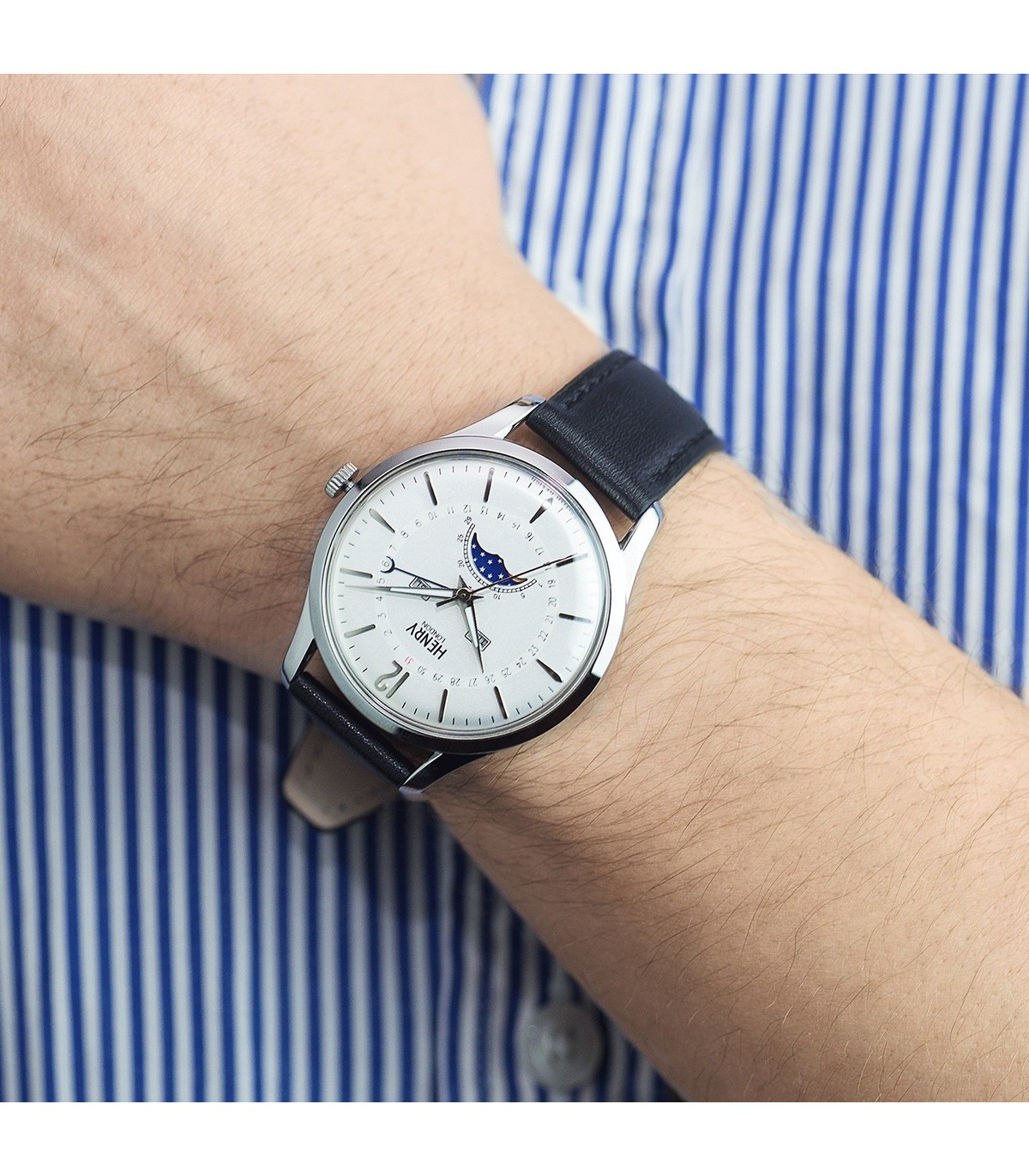 Orologio Uomo Henry London Edgware Moonphase HL39 LS 0083