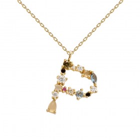 PDPAOLA Collana Lettera P Letters Colletion Gold CO01-111-U