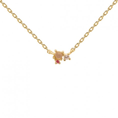 PDPAOLA Collana Rose Blush Atelier Colletion Gold CO01-175-U