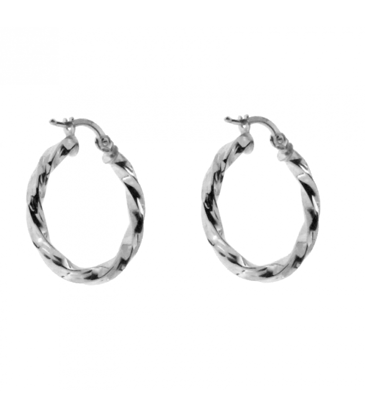 Tamaris Pendientes de aro para mujer TJ 0648 E 18 de acero inoxidable