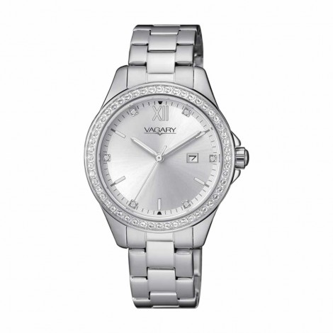 Orologio Donna Vagary Timeless Lady 32mm Silver Cristalli IU2-413-11