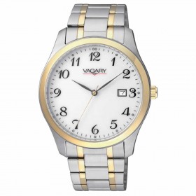 Orologio Unisex Vagary 90TH Solotempo Acciaio Gold/Silver IH5-031-11