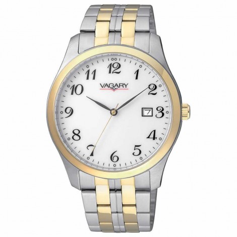 Orologio Unisex Vagary 90TH Solotempo Acciaio Gold/Silver IH5-031-13