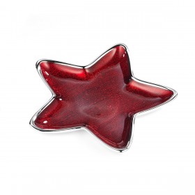 Centrotavola Dogale Colore Rosso Glitter Collezione Alya 23 cm 51368046