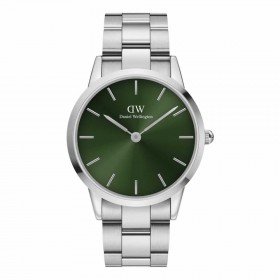 Daniel Wellington Orologio Iconic Link Emerald Verde Silver 40mm DW00100427