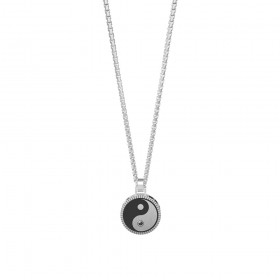 Kidult Collana Uomo Acciaio Ying e Yang Equilibrio 751211
