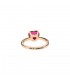 Anello Dodo 100 Amore Oro Rosa 9kt Rubino Cuore DAB1006100AM0009R