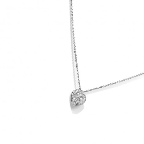 Collana Raggi Donna Cuore Diamante 0,50ct H SI