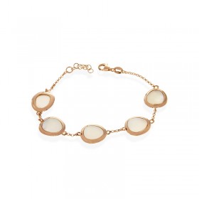 Bracciale Raggi Argento 925 Rosato Madreperla