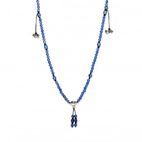 Collana Tamashii Mudra Agata Blu NHS1500-18