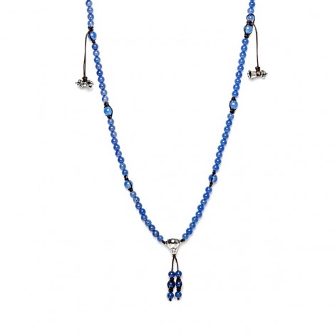 Collana Tamashii Mudra Agata Blu NHS1500-18