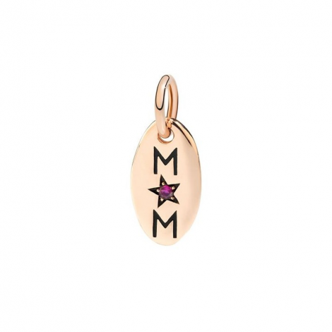 Charm Dodo Tag MOM Oro Rosa Rubino DMB8027MOM0S0RU9R