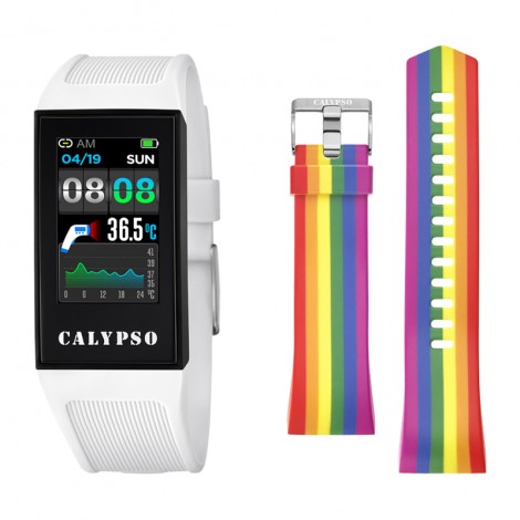 Smartband Calypso Festina K8501 Smartwatch Multifunzione Bianco Arcobaleno