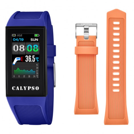 Smartband Calypso Festina K8501 Smartwatch Multifunzione Blu Arancione