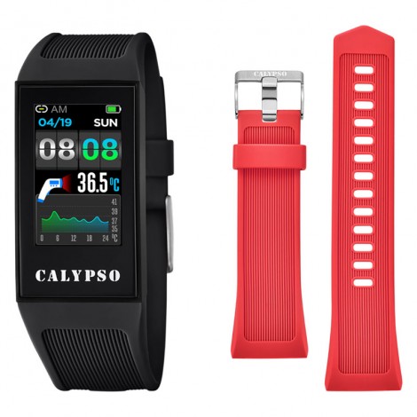 Smartband Calypso Festina K8501 Smartwatch Multifunzione Nero/Rosso