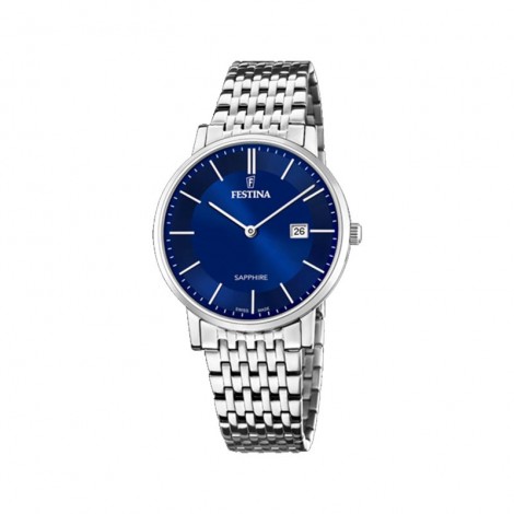 Festina Donna Solo Tempo Swiss-Made  Blu Acciaio F20019/2