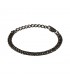 Bracciale Uomo Breil Gritty Acciaio Nero Maglia Intrecciata TJ2975