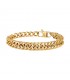 Bracciale Uomo Breil Gritty Acciaio Gold Maglia Intrecciata TJ2977