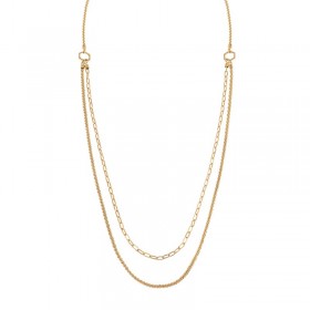 Breil Collana Donna Kaleido Tre Giri Acciaio Gold TJ3004