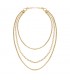 Breil Collana Donna Kaleido Tre Giri Acciaio Gold TJ3004