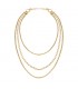 Breil Collana Donna Kaleido Tre Giri Acciaio Gold TJ3004