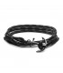 Bracciale Tom Hope Triple Black TM0132