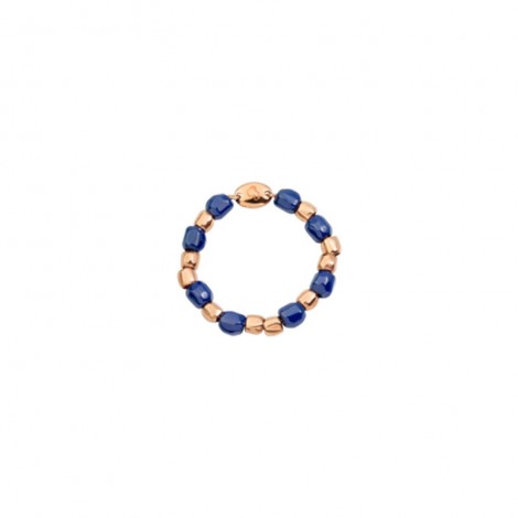 Dodo Anello Donna Granelli  Oro Rosa 9kt Ceramica Blu DAC1006GRANXCBL9RA