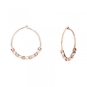 Dodo Orecchini Donna Granelli Cerchi Oro Rosa 9kt Argento DOC1000GRANX0009A